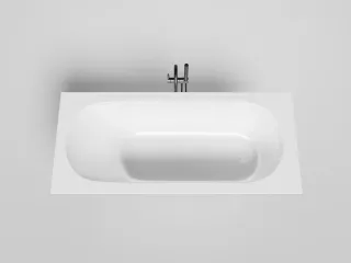 Ванна из искусственного камня Salini Ornella Kit S-Sense 102412M 180x80см белый матовый